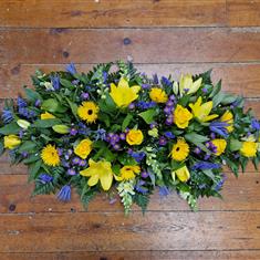 purple and yellow spray